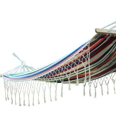 China Portable Outdoor Anti Corruption Camping Handwoven Tassel Hammock for sale