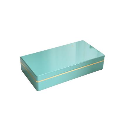 China Europe Tea Packaging Box Customized High Grade Tea Packaging Box Green Square Tea Box for sale