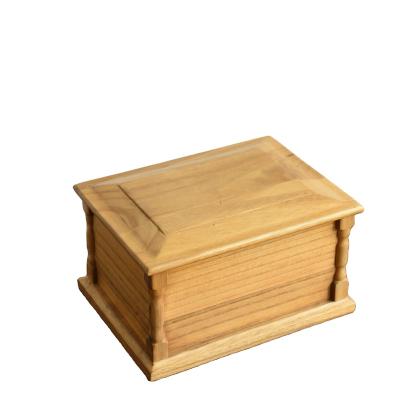 China Tradition high quality cremation urns wooden box in funeral accessories wooden urns for sale