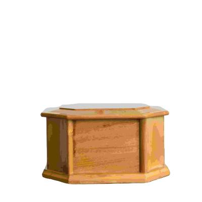 China Adult Professional Tradition Human Ashes Wooden Backing Customized Wooden Cinerary Caskets for sale