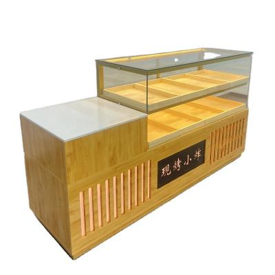 China Factory direct sales new single-sided donut display cabinet dessert cake display bakery pastries display cabinets for sale