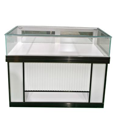 China Classic Modern Jewelry Showcase Showcase Shop Watch Store Glass Stainless Steel Display Showcase For Jewelry Store for sale