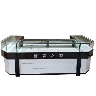 China Custom Logo Luxury Watch Display Cabinet Classic Retail Shop Furniture Optical Watch Display Showcase for sale