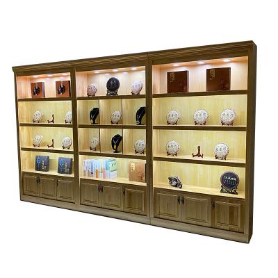 China Classic Design Commercial Wooden Cabinet Retail Store Wooden Jewelry Display Showcase for sale