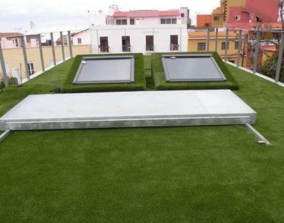 China Custom Homebase Fake Roof Artificial Grass Natural Green 10x10 for sale