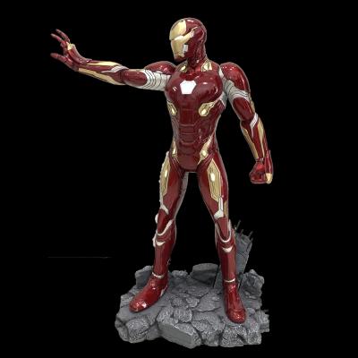 China Famous American life-size sculpture characters Europe movie actin iron figure model man in Tony Stark FRP for sale