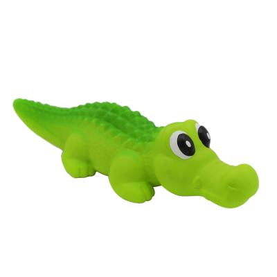 China Viable Hot Selling Funny Latex Crocodile Teeth Cleaning Cotton Rope Pet Chew Toys For Indoor And Outdoor for sale