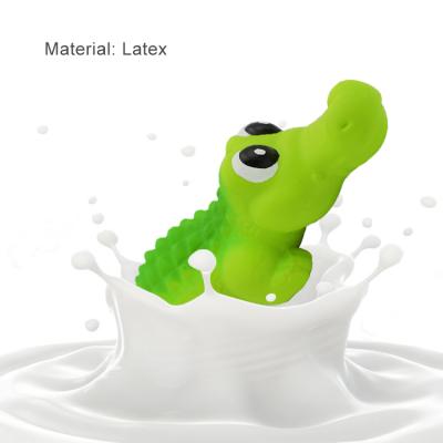 China Sustainable Sale Durable Top Cute Amazon Crocodile Teeth Cleaning Massage Motion Pet Toys for sale