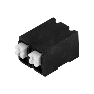 China LCP 5.0mm pitch spring terminal block with right angle 	Electrical Terminal Block for sale