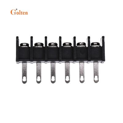 China PBT 8.25mm Terminal Block 6 Pin Screw Terminal Block Terminal Block Male Wire Connector for sale