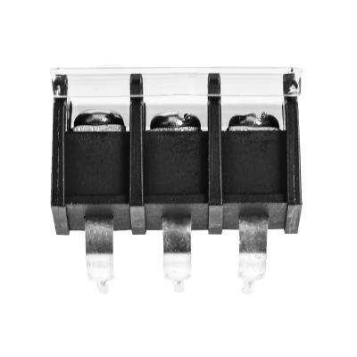 China PBT Golten GT38R-B 8.25mm Pitch 3 Way Barrier Terminal Block With Right Angle Pin for sale