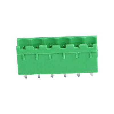 China PA66 5.00/5.08mm Quick Green PLUG-IN Lug Pluggable Blocks Custom made Carton Box for sale