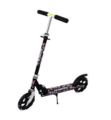 China High Quality Adjustable Printing PU Wheel Scooter Kick 200mm Adult PU Wheels Kids Scooter Kick Scooter Baby for sale