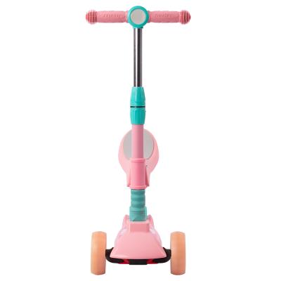 China PU Wheel PU Led Adjustable 3 Wheels Height Push Scooter In Kids 1 Scooter For Kids Age 2-12 for sale