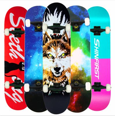 China Big Balance Custom Make Land Skateboard Surfskate 7 Layers Maple Longboard Surfskate Beginner Rocker Skate Double Board for sale