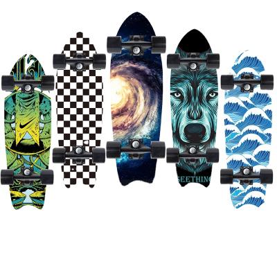 China Great Balance Complete Skateboard 7 Layers Maple Wood Skateboard Deck For Extreme Sports And Outdoor Land Surfboard for sale