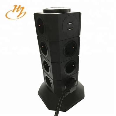 China Use Huijun Brand China Manufacturer New Arrival Vertical Tower Desktop Socket for sale