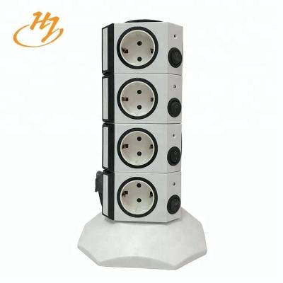 China Desktop Use Huijun Brand Home Appliances Vertical Electric Power Usb Socket for sale