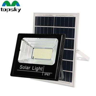 China Brightness Control + Time Control 10w 20W 40W 60W 100W 200W Outdoor IP65 Solar LED Flood Light Solar LED Reflector for sale