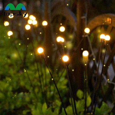 China Garden Solar LED Light Outdoor Decoration Landscape Firework Swaying Garden Lawn Yard Patio Pathway Solar Firefly Lights for sale