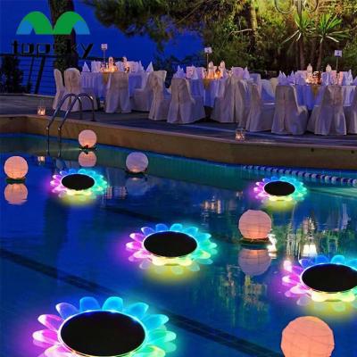 China Pool LED Waterproof Outdoor Garden Lights Swimming Pool Lights Solar Floating Light with Multi-Color for sale