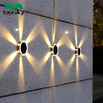 China Garden LED Solar Power Disk Light Outdoor Garden Deck Light Spotlight  Led Buried Lamp Garden Decoration Solar Underground Light for sale