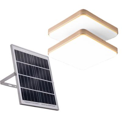 China Modern New Arrival 200w Solar Square Led solar lights indoor house home Solar Ceiling Light for Living Room for sale