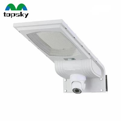 China Security Systems Outdoor led integrated solar light with surveillance camera solar lighting monitoring system street light for sale