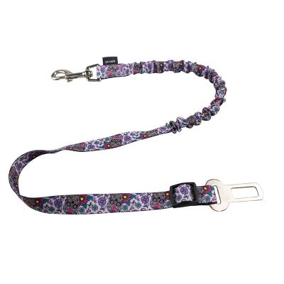 China Functional Pet Car Leash Fashionable Colorful Retractable Customizable Adjustable Buckle Viable Car Leash for sale