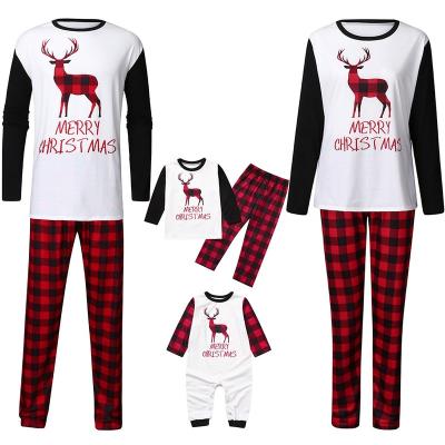 China 2020 Christmas elk animal QUICK DRY pajamas mommy and me cute pajamas family pajamas for sale