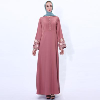 China Factory Direct Sales Long Sleeve Casual Modern Women's Muslim Dresses Long Dresses Women Long Sheaths Dubai Islamic Clothing for sale