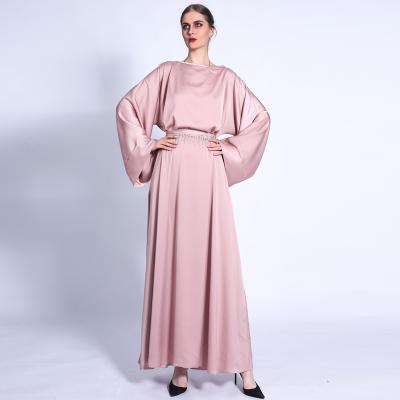 China Modern Competitive Price Casual Modern Women Long Dresses Muslim Dress Long Sleeves Wear Women Clothing Elegant Muslim Islamic Abaya Women for sale