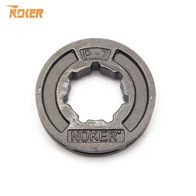 China Professional 2-Stroke NOKER Chainsaw Spare Parts Wholesale Gasoline Chainsaw P-7 Sprocket Rim for sale