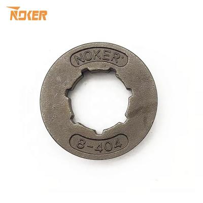 China Professional 2-Stroke NOKER Chainsaw Spare Parts Wholesale Gasoline Chainsaw 404-8 Sprocket Rim for sale