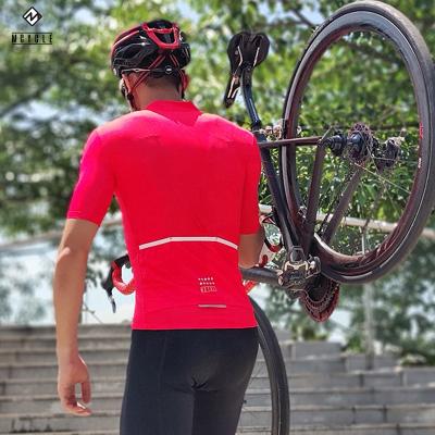 China Antibacterial Reflective Functional Cycling Wear Cycling Tank Top For UV Protection Safety Riding for sale