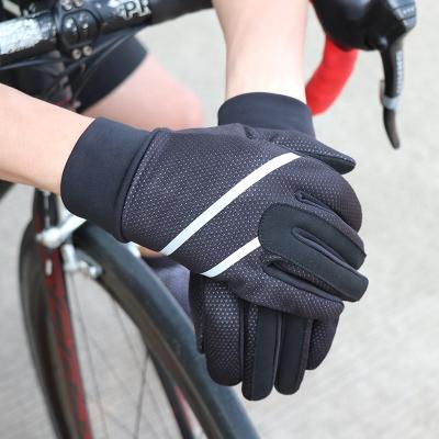 China Fleece Inner For Winter Days Cycle Outdoor Sports Cold Wholesale Thermal Bike Long Finger Cycling Gloves for sale