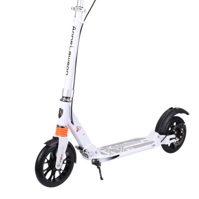 China Child Adult Aluminum Folding Kid's Two-Wheel Scooter, Disc Brake, Spring Shock Absorption for sale