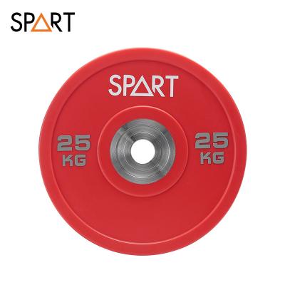 China Juniors Wholesale Professional Gym Competition SeniorHot Sale PU Plate Bumper Weightlifting for sale