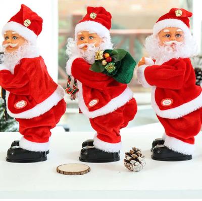 China Others 2021 Santa Claus Hip Doll Music Christmas Gift Electric Christmas Children's Gift Toys for sale