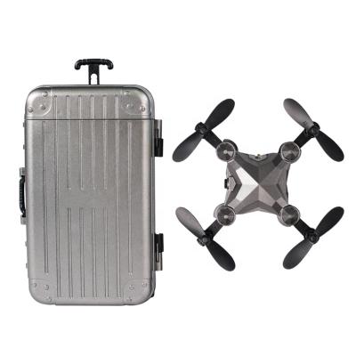 China Folding Remote Control Folding Quadcopter Kids Aerial Photography Fashion Headless Luggage Mini Drone Drone Toy for sale