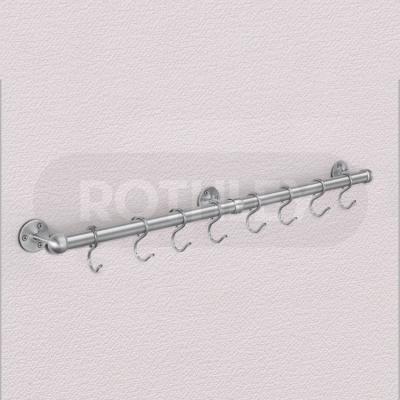 China Sustainable ROTHLEY European Brushed Stainless Steel Utensil Rail Kit Supermarkets Kitchen Utensil Rail for sale