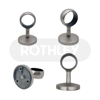 China Modern Rothley Modern Design Round Handrail Fitting Support Stainless Steel Wall Bracket Pipe Railing Holder Pipe Handrail Bracket for sale