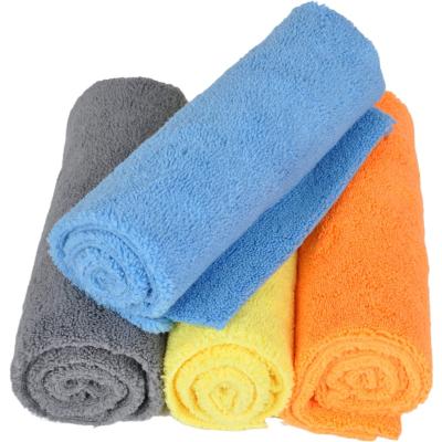 China Microfiber 380gsm 40*40cm Microfiber Drying Towels Microfiber Wash Station Sustainable Edgeless Cleaning Automatic Detailing Cloth for sale