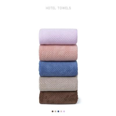 China Adult Lint Free Soft Cationic Comfortable Child Safe Coral Velvet Bath Towel for sale