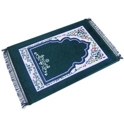 China Non Slip Anti Slip Backing Raschel Prayer Blanket Islam Prayer Mat For Muslim for sale