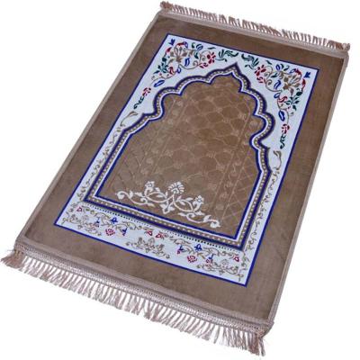 China High Quality Raschel Non-slip Quality Wholesale Prayer Mats Rug And Muslim Prayer Islamic Carpet for sale