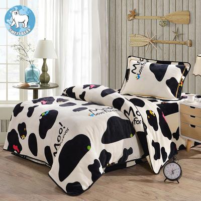 China Comfortable Velvet Anti-pilling Printing Super Soft 4 Covering Printed Color 3 Sets Covers for sale