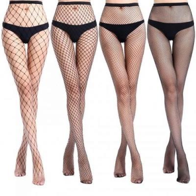 China Hot Selling Fashion Women Office Lady Office Nylon Stockings Flexible Mesh and Black Cavity Polyamide Free Size 187271 for sale