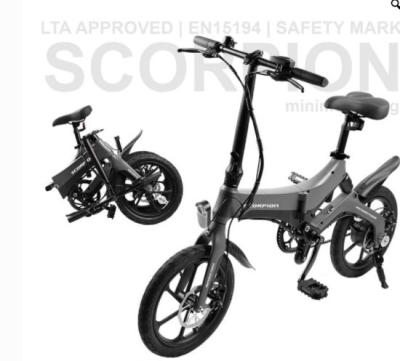 China Scorpion Electric Bike | LTA Approved | Free Gift x6 | Free 1 Year Warranty [In Stock] for sale