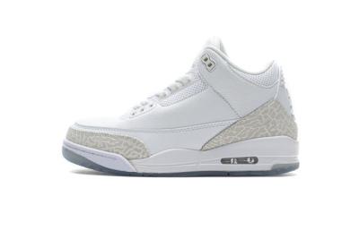 China Jordan 3 Retro Pure White (2018) 136064-111 for sale